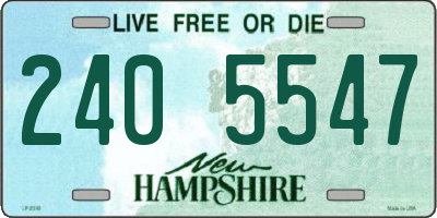 NH license plate 2405547