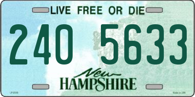 NH license plate 2405633