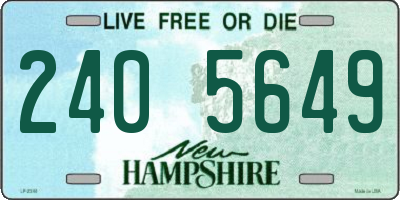 NH license plate 2405649