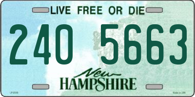 NH license plate 2405663