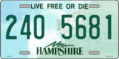 NH license plate 2405681