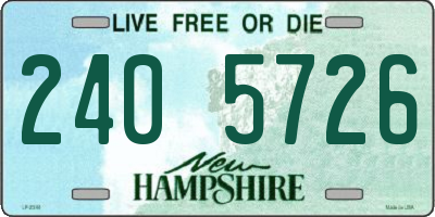 NH license plate 2405726
