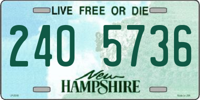 NH license plate 2405736