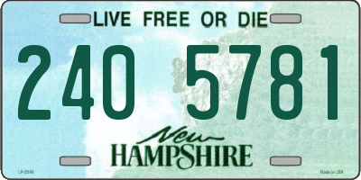 NH license plate 2405781