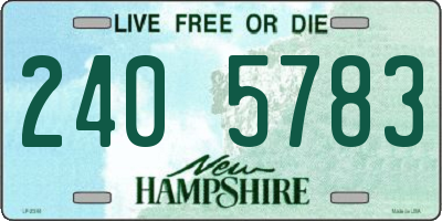 NH license plate 2405783
