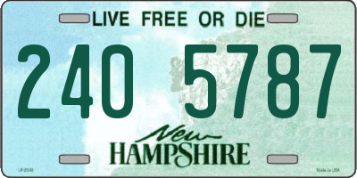 NH license plate 2405787