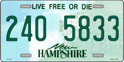 NH license plate 2405833