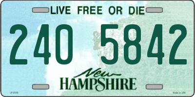 NH license plate 2405842