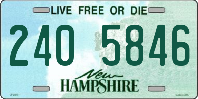 NH license plate 2405846