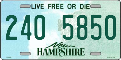 NH license plate 2405850
