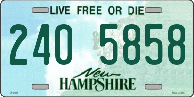 NH license plate 2405858