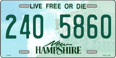 NH license plate 2405860