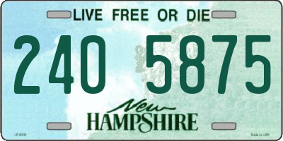 NH license plate 2405875