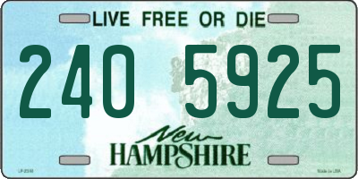 NH license plate 2405925