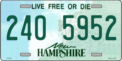 NH license plate 2405952