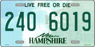 NH license plate 2406019