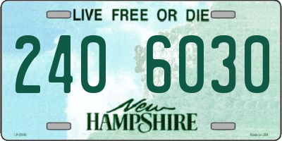 NH license plate 2406030