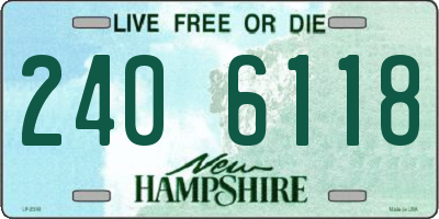 NH license plate 2406118