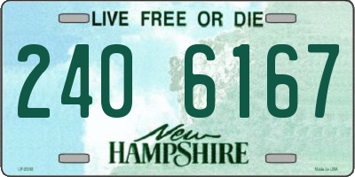 NH license plate 2406167