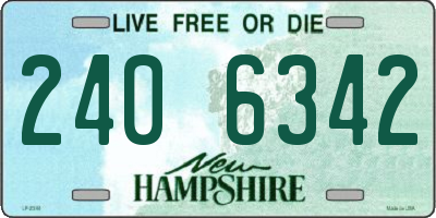 NH license plate 2406342
