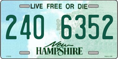 NH license plate 2406352