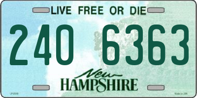 NH license plate 2406363