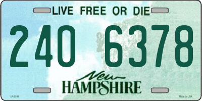 NH license plate 2406378