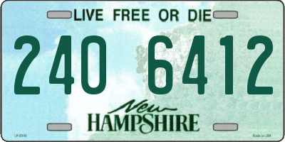 NH license plate 2406412