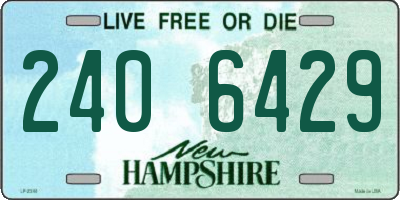 NH license plate 2406429