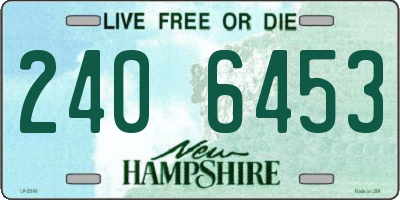 NH license plate 2406453