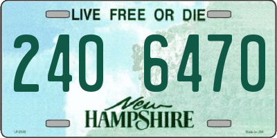NH license plate 2406470