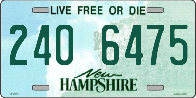 NH license plate 2406475