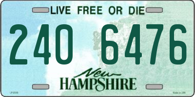 NH license plate 2406476