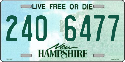 NH license plate 2406477