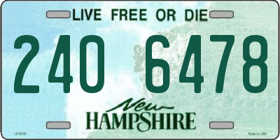 NH license plate 2406478