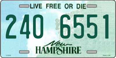 NH license plate 2406551