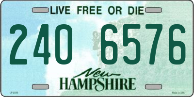 NH license plate 2406576