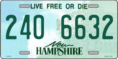 NH license plate 2406632