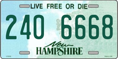 NH license plate 2406668