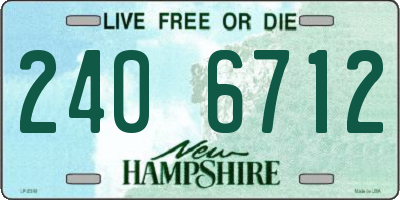 NH license plate 2406712