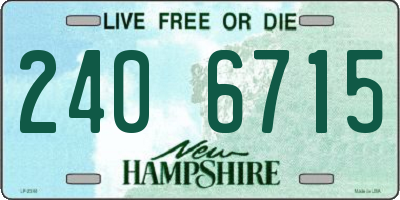 NH license plate 2406715