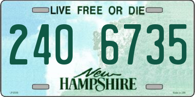 NH license plate 2406735