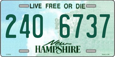 NH license plate 2406737