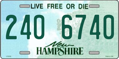 NH license plate 2406740