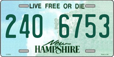 NH license plate 2406753