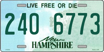 NH license plate 2406773