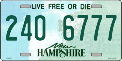 NH license plate 2406777