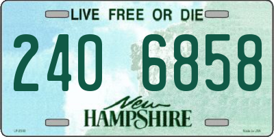 NH license plate 2406858