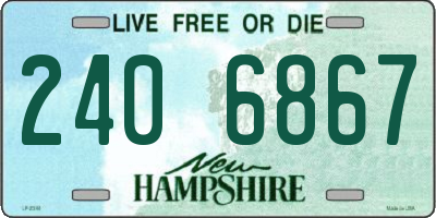 NH license plate 2406867