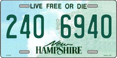 NH license plate 2406940